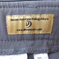 Devon Aire Breeches Size 30 Grey Signature Woven Breech Horse Riding Pants