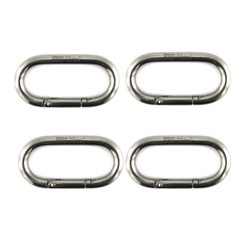 1/4 Inch 4PCS Heavy Duty Carabiner Clip 2.36″ Spring Snap Hooks Spring Clips