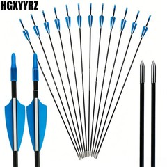 Outdoor 31″ Fiberglass Arrows 24PCS Archery Target Arrows Practice Shooting