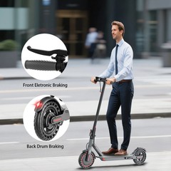 Adults Electric Scooter 8.5» Folding Teens E-Scooter Safe Commuter APP EScooter