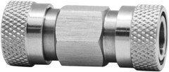 Paintball PCP Double 8mm Female Quick-Disconnect Coupling Adaptor Stainless S…