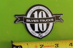 Silver Skateboard Trucks 10 Years Strong 2013 Z36B Vintage Skateboarding STICKER