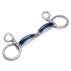 Cavalon Baucher Locking Single Joint Sweet Iron Snaffle Bit