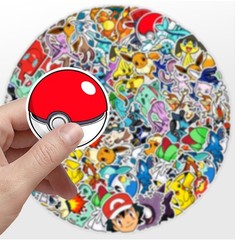 50PCS Pokemon Stickers Waterproof Vinyl Laptop Skateboard Luggage Guitar Decals