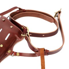 Cow hide Traditional Arrow Quiver Brown Bow Hunting Shooting Target Archery Case