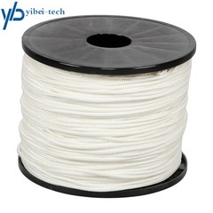 1/8 Inch Nylon Polyester Cord 500 Foot Spool Solid Braid Industrial Grade White