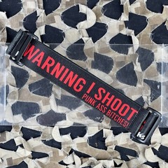 NEW KM Paintball Universal JT Goggle Strap – Warning V2