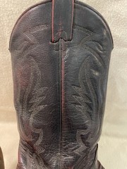 Texas Burgundy Red Leather Vintage Western Men’s Boots Size 8.5 D Made In USA