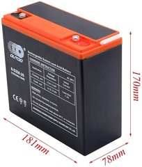 6-DZM-12 6-DZF-20 20Ah 12V 48V 12Ah 24AH Battery for ATV Scooter Dirt bike Golf