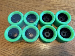 Riedell Skates Sonar Demon EDM 62mm Indoor Skate Wheels Green X8