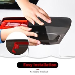 Smoked Black Tail Light Lamp Cover Guard Trim Decoration Exterior Accessories
