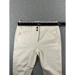 Tailored Sportsman White Trophy Hunter Breeches Tan Knee Patch Womens 26 1272