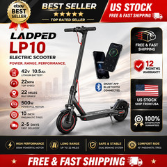 LADPED LP10 PRO Electric Scooter 500W 22MPH Folding Adult E Scooter APP