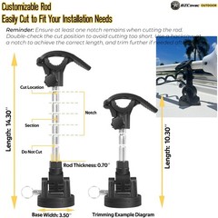 Electric Steer Trolling Motor Support Stabilizer Mount for Garmin, Compatible wi