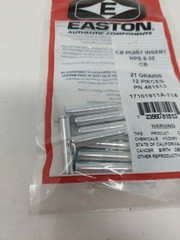 Easton CB Point 8-32 Inserts: Fits S Diameter Arrow Shafts: 21 Grain 481513 New