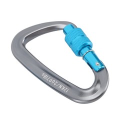 2PCS Compact Locking Carabiners For Outdoor Activities D Shape Popular