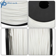 1/8 Inch Nylon Polyester Cord 500 Foot Spool Solid Braid Industrial Grade White