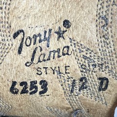 Vintage Tony Lama Style 6253 Men’s Western Cowboy Boots – US Size 12D