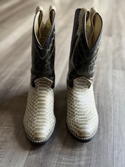 Texas American Made Western Snakeskin Boots Unisex Kids US Size 3D MPN 28-2246