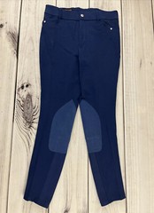 Ariat Heritage Knee Patch Riding Breeches Kids Youth 16R Unisex Navy Blue NWT