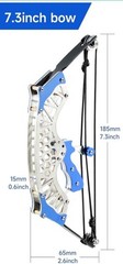 Composite Steel Mini Archery Bow, Mini Hunting Bow Shooting Practice Bow Only