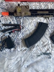CYMA AEG Mutant Electric Airsoft Rifle w/ Battery, Charger, 2 Magazines & BBs