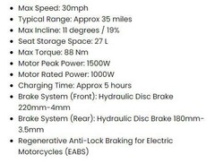 New Segway E110A e Moped Electric Scooter 30 MPH 48V 30AH 35 Miles Range