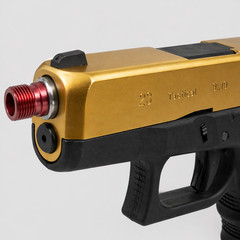 WE 26 Golden Style, 6mm GBB Airsoft Pistol, Full and Semi Auto Hop-Up System