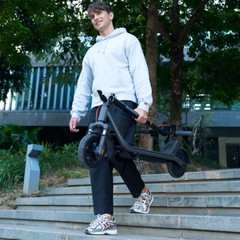 US Adult Electric Scooter Foldable Commuter E-Scooter w/ APP & Dual Suspension