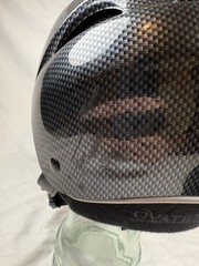 OVATION Protege Equestrian Riding Helmet Carbon Fiber Graphite M/L 57-58cm Gray