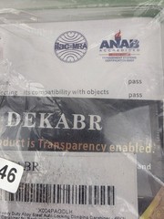Dekaber 45kN Auto Locking Carabiner 4.2″ Alloy Steel Twist Snap Hook Tree Work