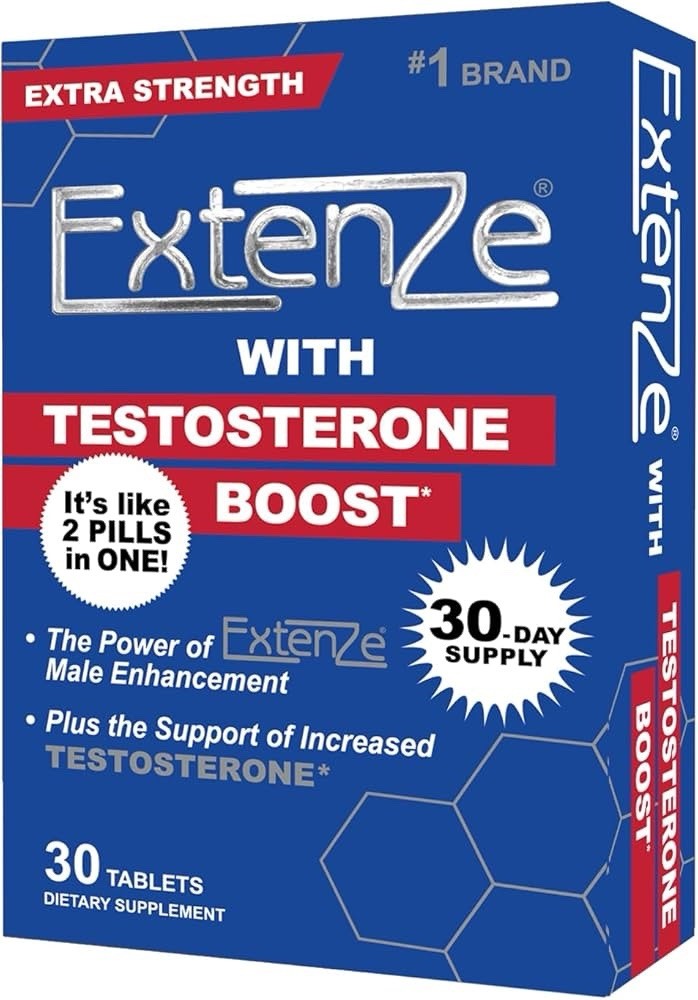 Extenze with Testosterone Boost 30ct Exp: 02/2029