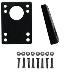Longboard Angled Wedge Rubber Riser Pads 5/16-9/16 (8mm-14mm) with 1.5″ Hardware