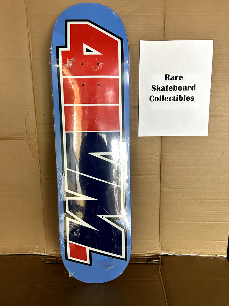 RARE 411VM Red/Blue logo skateboard Deck