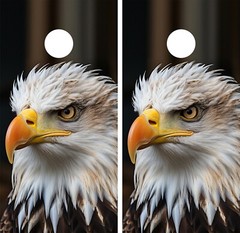 WATERPROOF Bald Eagle Cornhole Board Wraps / Cornhole Decals
