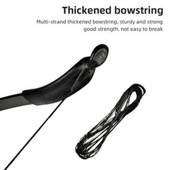 30/40Lbs Takedown Bow 53» Straight Draw Bow Aluminium Alloy Riser Right Hands