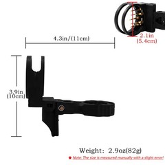 Black 5-Pin Bow Sight – Plastic, for Recurve Compound Bow Archery Aiming