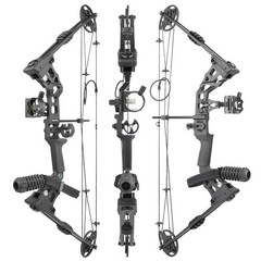 X8 20-70lbs Compound Bow Set Archery Hunting Target RH/LH Shooting Let-off 80%