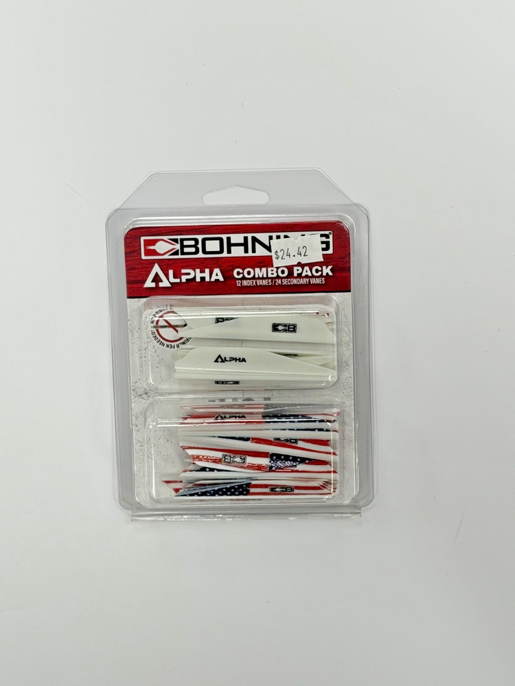 Boning Alpha Vanes American Flag/White
