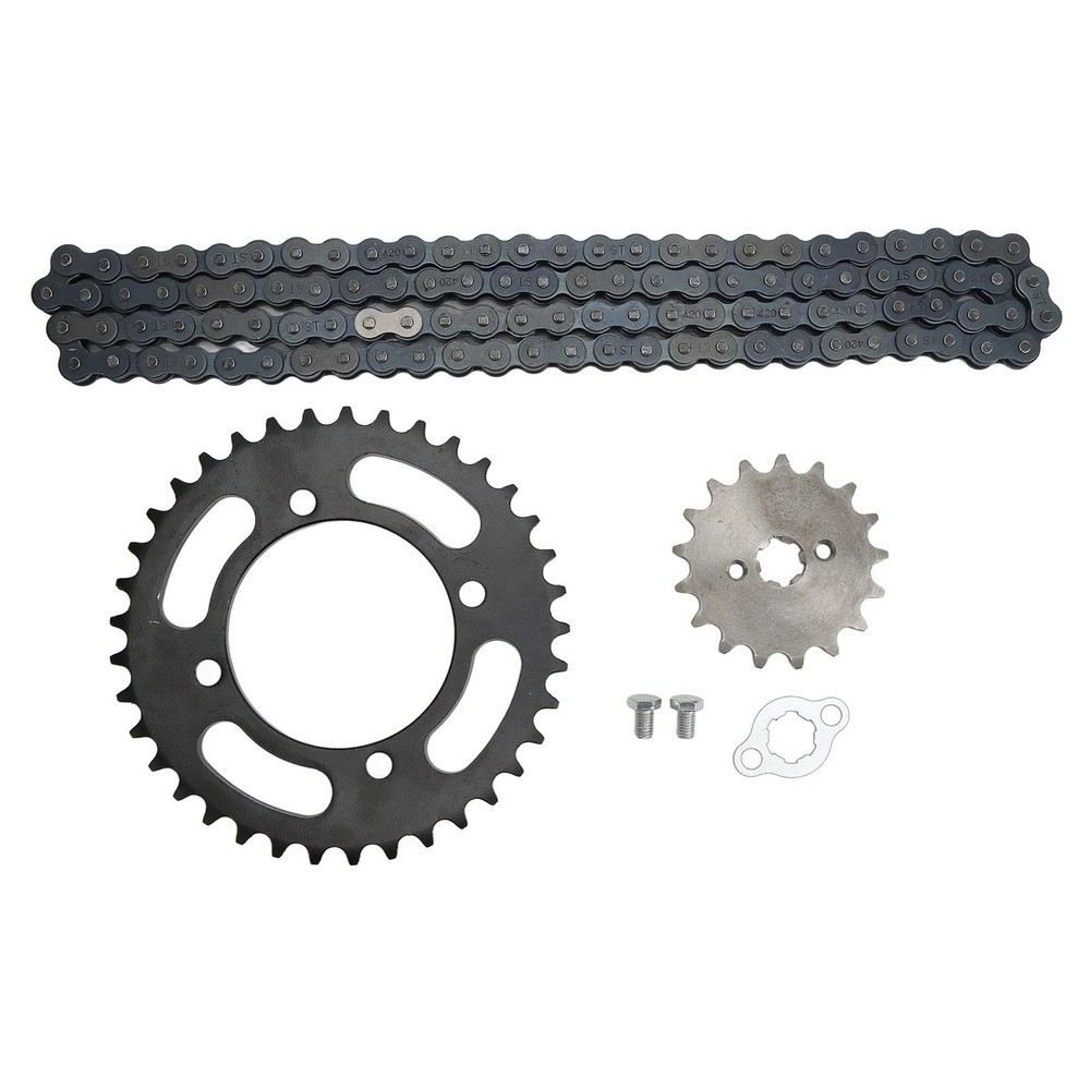 Universal 420 Chain Sprocket Kit 420 155mm 37T Front normal, popular