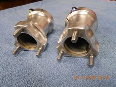 2 Used racing kart 40mm mag wheel hubs with all titanium hardware 3 x 58mm bolt