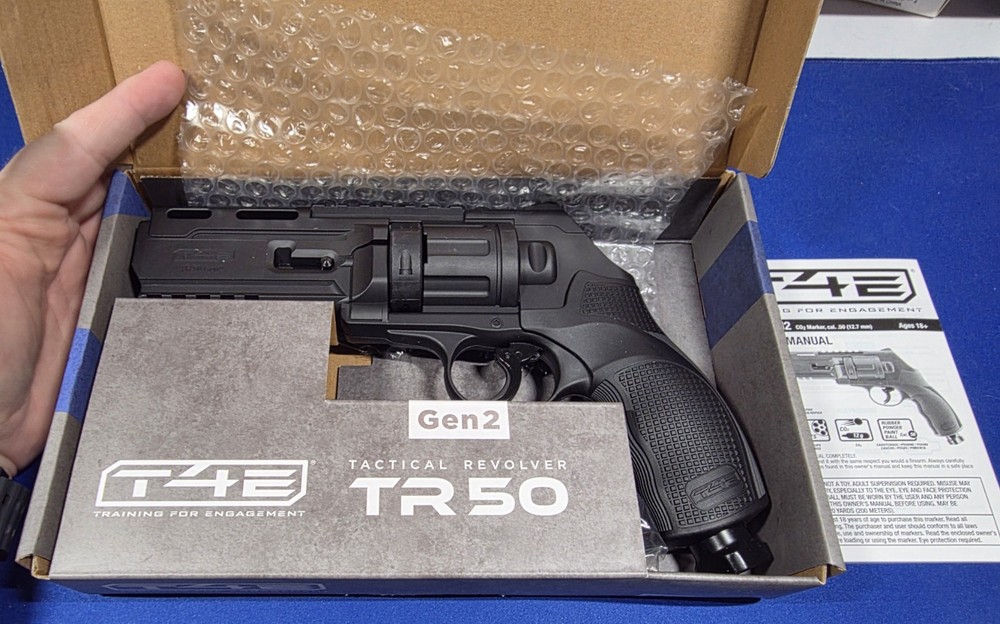 NEW T4E .50 Cal TR50 Gen 2 Paintball Revolver – Black (2292176) New
