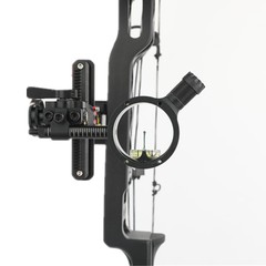 Compound Bow Sight 4X 6X 8X Lens 0.019″ Micro Fiber Adjustable 1Pin Archery Hunt