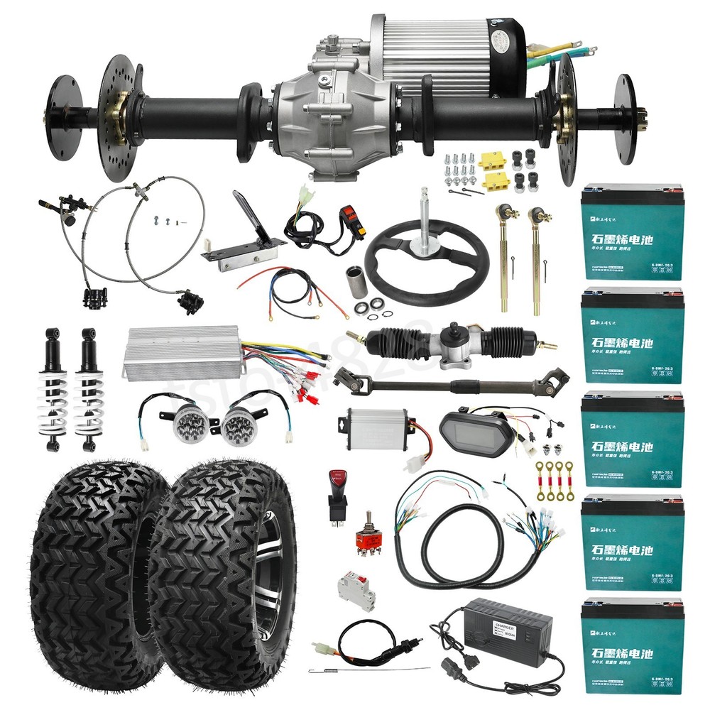 42»Rear Axle 60V 2500W Differential Motor Kit Fr DIY Electric Golf Cart Go Kart