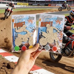 Dirt Bike Party Favors for Kids – Individually Wrapped Paint-Your-Own Paint