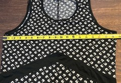 Kerrits Women’s Size M Tank Top Black Horse Print Equestrian Riding Lightweight