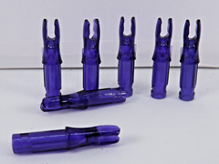 Archery Nocks 6.2mm/0.246″ Transparent Dark Purple 50PK DPNKS68