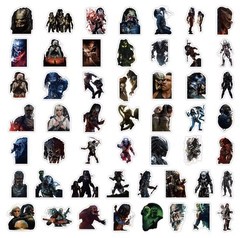 25 Piece Mix Lot 2” Predator Horror Movie Stickers Water Bottles, Waterproof