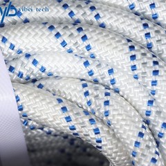1/2inch x120FT Double Braided Rope Breaking Strength 1485 Pounds White Blue Grey