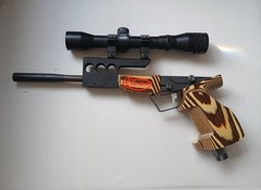 NOS TAU BRNO TAU 7 MATCH COMPETITION AIR PISTOL CZECH REPUBLIC W/ MEOPTA SCOPE